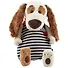Мягкая игрушка Такса Бартоломей в комбинезоне в полоску (33 см) (Bart33-005) - 0