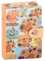 Записная книжка А6 96 листов, "Van Gogh's" с магнитной застежкой