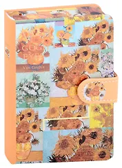 Записная книжка А6 96 листов, "Van Gogh's" с магнитной застежкой