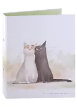 Папка 2кольца А4 "Коты. Павлик и Валера", лам.картон