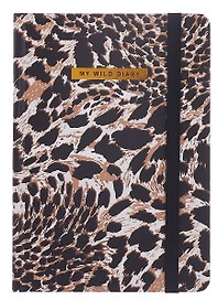 Ежедневник недатированный «Leopard» А5, 128 листов, Brauberg