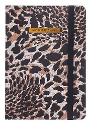Ежедневник недатированный «Leopard» А5, 128 листов, Brauberg