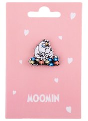 Значок MOOMIN Муми-тролль и Фрекен Снорк (акрил)