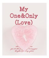 Чайная свеча на открытке Сердце My One and Only (12-Aidou-27)