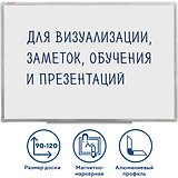 Доска магнитно-маркерная 90*120см алюмин.рамка