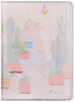 Записная книжка А7 80л лин. "Будни кота", с ПВХ-обложкой