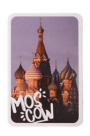 Магнит Москва Храм Василия Блаженного (картон) (фото) (9х6) (Magniart)