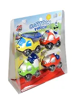 Набор машинок с глазками ADL (5812) (4шт) (3+) (блистер)