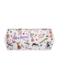 GiftLand Поднос сервировочный "Веселые кошки" 38,8*16,5см пластик ML-003