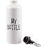 Бутылка с карабином My Bottle (белая) (металл) (500мл) - 1