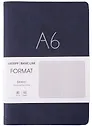 Записная книжка «Format» А6+, 80 листов в линейку, экокожа, Listoff