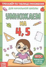 Тренажер по таблице умножения. Умножаем на 4, 5