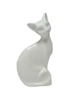 Фигурка Кошка белая (17см) (керамика) (390-468)