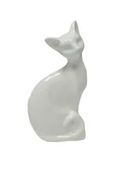 Фигурка Кошка белая (17см) (керамика) (390-468)