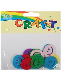 Вырубка из фетра «Смайлы», 2х2,5 см, 30 штук