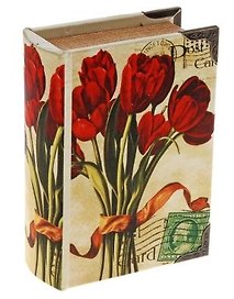 Шкатулка-книга дерево Букет тюльпанов (17х11х5 см) (521764)