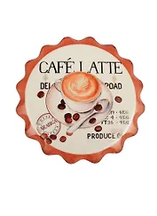 Подставка под кружку Чашка Латте (круглая с зубчиками) (11см)