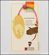 Закладка для книг из сверхтонкой стали. Цвет золото (BM-24) (Мир Бижу)