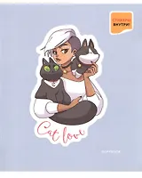 Тетрадь в клетку Listoff, Girl Style, 48 листов, в ассортименте