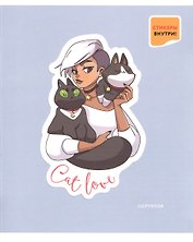 Тетрадь в клетку Listoff, Girl Style, 48 листов, в ассортименте