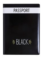Обложка для паспорта Black (ПВХ бокс) (ОП2018-192)