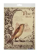 Декупажная карта Птичка и замок (S-096) (упаковка)