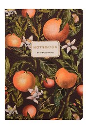 Книга для записей «Flora. Paradise. Oranges», А5, искусcтвенная кожа, Bruno Visconti