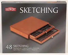 Набор чернографитных карандашей Sketching 48шт в дерев.упак