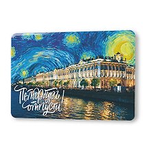 Сувенир, Магнит Петербург, отпусти! 5,6*8,3см, картон
