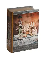 Шкатулка-книга сейф МДФ Дамский будуар (39518) (17х11х5)