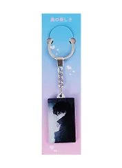 Брелок Аниме Синтонимы Персонаж в плаще (ч/б) (Медина Мирай) (акрил) (3х5)