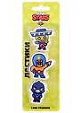 Ластики 3 штуки, "Brawl Stars. Поко, Эль Примо, Ворон" фигурные, блистер