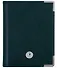 Записная книжка А6 80л кл. "SILVER. Зеленый" 7БЦ, обл.кож.зам, тиснение серебр.фольгой, 2 ляссе - 1