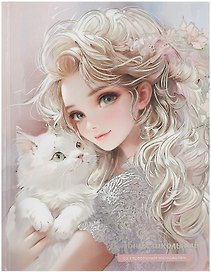 Дневник школьный «Блондинка с котенком», Феникс+
