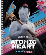 Тетрадь в клетку Hatber, "Atomic Heart 2", 48 листов, в ассортименте
