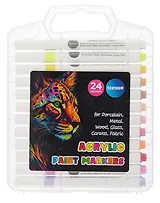 Маркеры акриловые 24цв ПВХ-пенал, CENTRUM