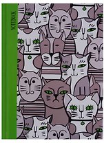 Записная книжка А6 96 листов "Графика. Коты"