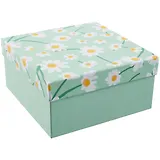 Коробка подарочная "Sharming flowers" 19*19*9,5см, картон, квадрат