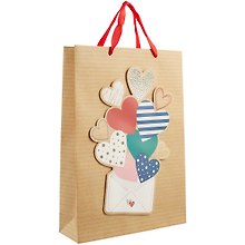 Пакет А3 46*33*10 Letter with love жен., бум.мат.ламинат, аппликация