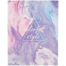 Папка на 2 кольцах «Colorful style violet», А4, ламинированный картон