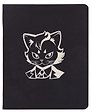 Тетрадь 48л кл. "TOTAL BLACK. Cat and mouse" цветной диз.картон, тиснение фольгой, гологр.линза, ассорти