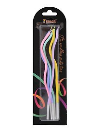 Набор свечей для торта Mix Wave (волны разноцветные) (6шт) (17см) (12-7color-candle_20)