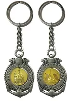 Сувенир, Акм,  Брелок-якорь-тросик "Спас-На-Крови-Разводной мост", цвет античное олово