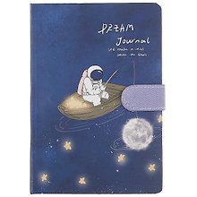 Блокнот с магнитной застежкой Космонавт и Луна Dream journal (256стр) (13х19)