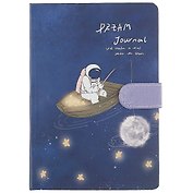Книга для записей «Космонавт и Луна Dream Journal», А5, 128 листов, с магнитной застежкой