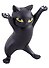 Держатель Котик (6см) (пластик) (12-9412-cat) - 0