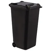 Карандашница «Мусорный контейнер», чёрная, 15 см