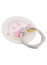 Держатель-кольцо для телефона Kawaii Котик с сердечком (металл) (коробка)