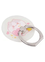 Держатель-кольцо для телефона Kawaii Котик с сердечком (металл) (коробка)