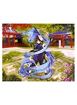 Холст с красками по номерам "Аниме. Водяной дракон", 30 х 40 см